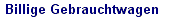 Billige Berliner Gebrauchtwagen